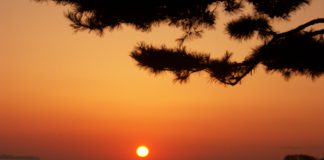 동막해수욕장에서 본 환상의 낙조