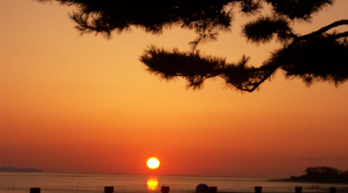 동막해수욕장에서 본 환상의 낙조