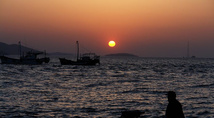 교동도에서 낙조조망