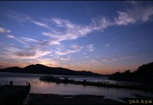 건평포구의 일몰