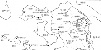 강화의 성곽. 봉수. 요망대. 진 분포도