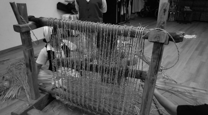 1970년대 농촌부업 가마니 짜기