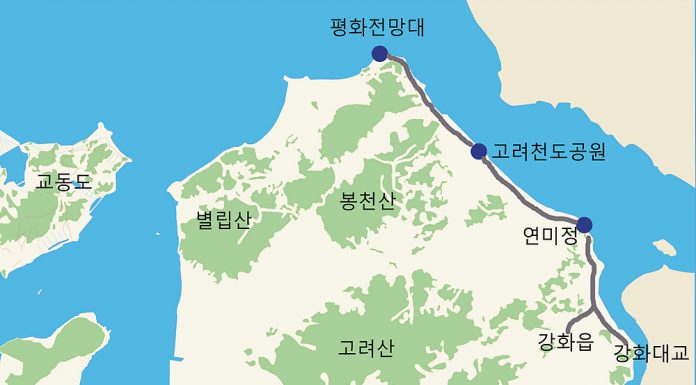 평화전망대와 연미정 가는 길