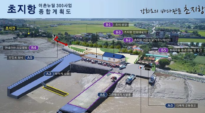 초지항, 해수부‘어촌뉴딜 300사업’ 선정