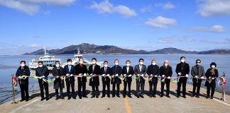 서도면민의 오랜숙원 서도 분리항로 오늘개통식