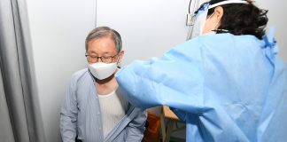 강화군 코로나백신 드디어 시작, 1호 장기천 노인회장