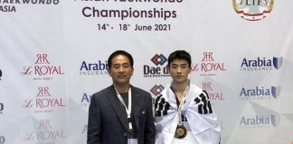 강화군청 태권도팀 배준서, 아시아선수권대회서 금메달 획득