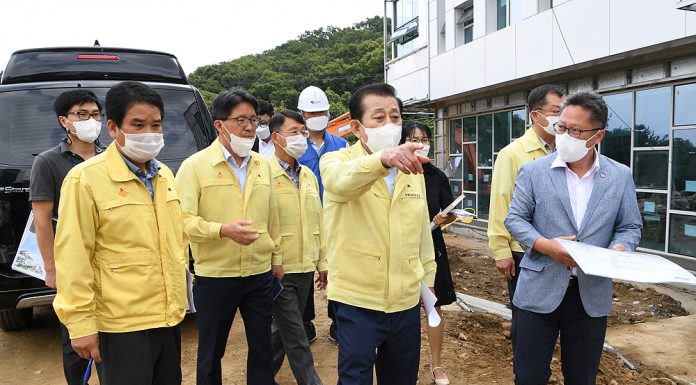 도서관 ‘지혜의 숲’ 오는 9월 준공코앞 마무리 한창