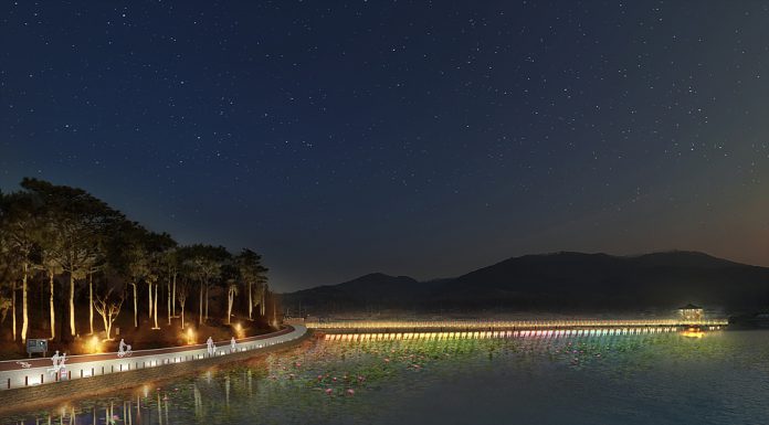 교동, 고구저수지에 야간경관 조명 설치